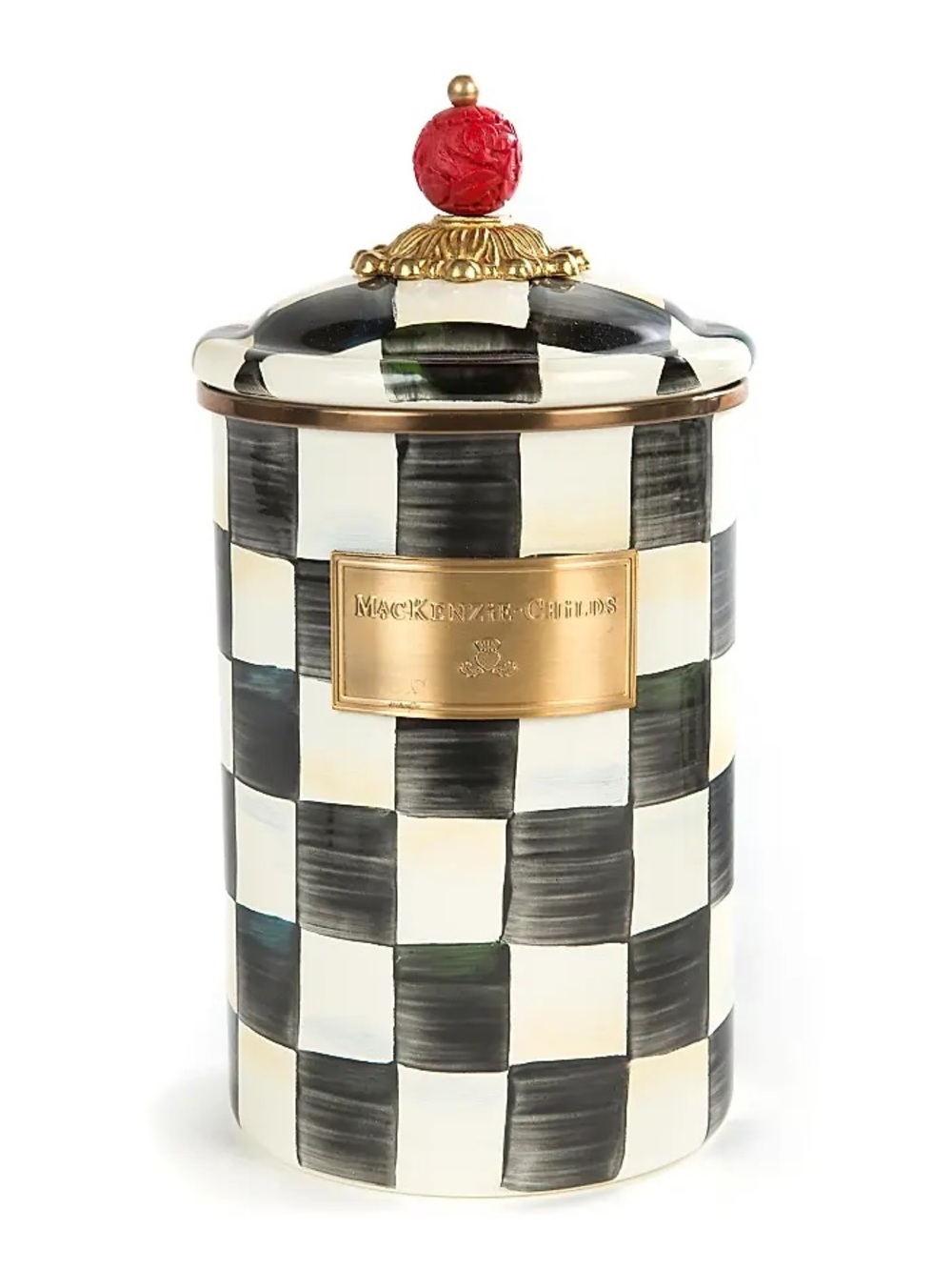 MacKenzie-Childs Courtly Check Large Canister